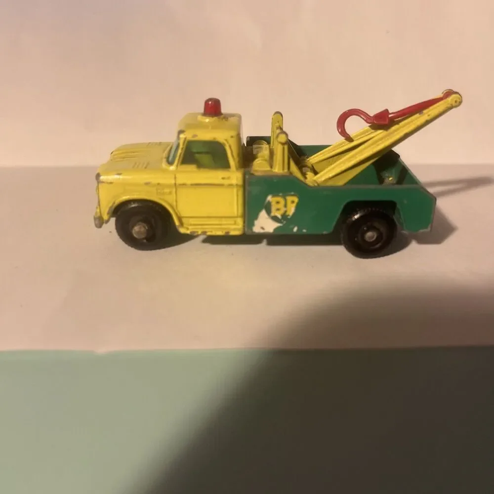 Lesney Matchbox Die Cast Series No.13 BP Dodge Wreck Truck Yellow ENGLAND VNTG!